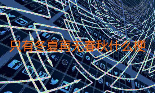 只有冬夏再无春秋什么梗